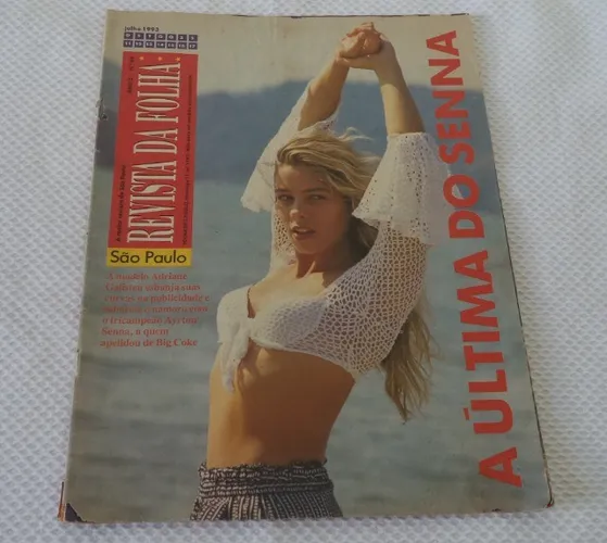 Revista Da Folha 11 Julho 1993. Capa Adriane Galisteu Para Colecionadores.