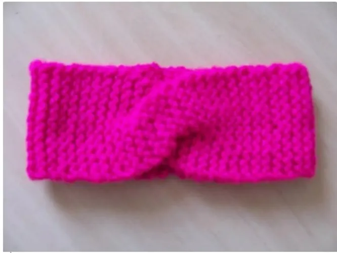 faixa de cabeça (headband) recém-nascido tricô tricot