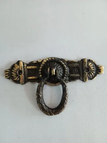Puxador de bronze estilo colonial móveis antigos modelo horizontal