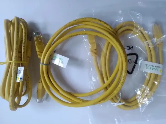 Cabo De Rede Para Internet Amarelo - 1,50 m Produto Novo