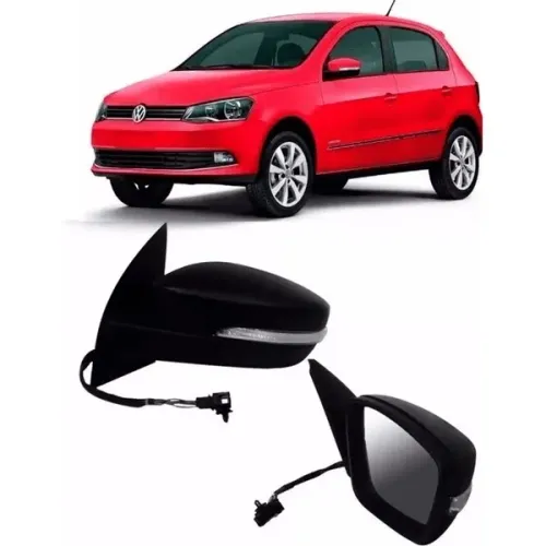 Retrovisor elétrico com seta para Gol e Voyage G6, G7 G8 2013 a 2022 