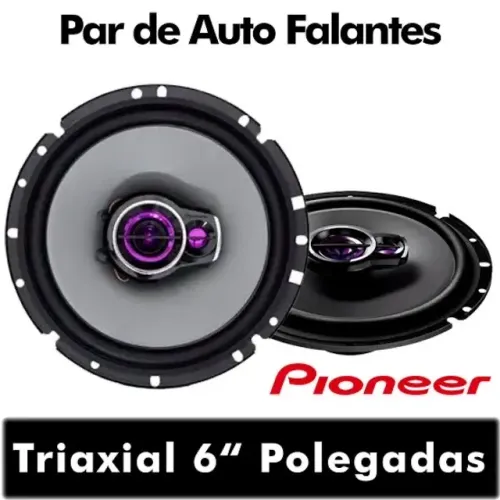 Alto Falante Pioneer Triaxial 50W RMS 4 Ohms 6 Polegadas Universal Poliparts