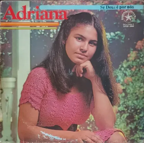 Lp Disco de Vinil Gospel Evangélico Adriana - Se Deus É Por Nós