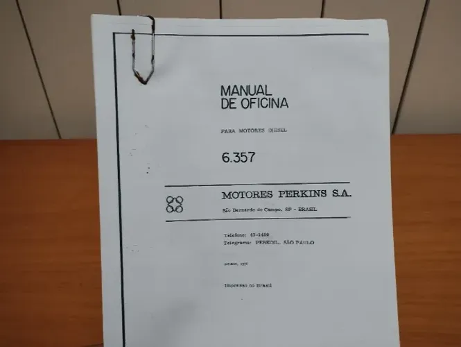 Manual motor Diesel Perkins 6357 de reparo e manutenção