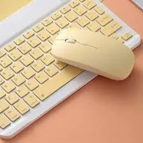 Kit Teclado e Mouse para Tablet Sem Fio Conxão Bluetooth Recarregável Tablet/ notebook