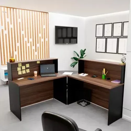 Balcão de Atendimento em L 120x120 (Novo)