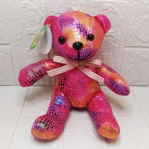 Urso De Pelucia Diversos 16cm A 22cm 1410-1 Tuka Toy - Urso Colorido