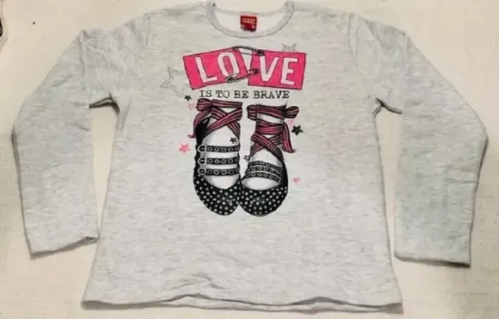 Kyly Blusa de Moletom Pelúciada Estampa Bailarina Menina