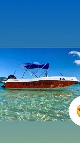 Lancha Floripa 190 - mar aberto - 6 pessoas 
