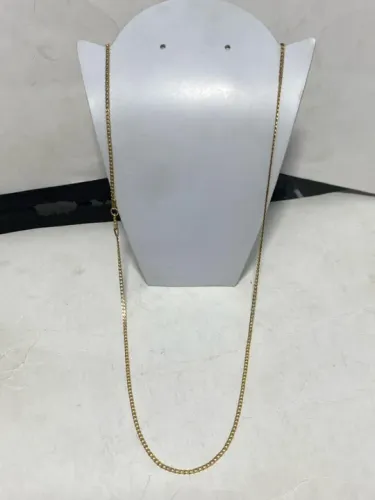 Corrente de ouro 18k italiano maciço nova e elegante