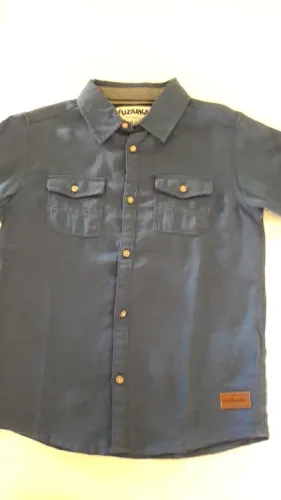 Camisa Infantil Masc. Manga Comprida Fuzarka tam. 7/8 Nova (sem uso) c/etiqueta