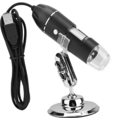 Microscópio Tricoscópio 1000x usb digital câmera endoscópio lupa Celular Notebook z074 