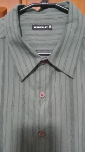 Camisa Khelf, verde musgo, XG.