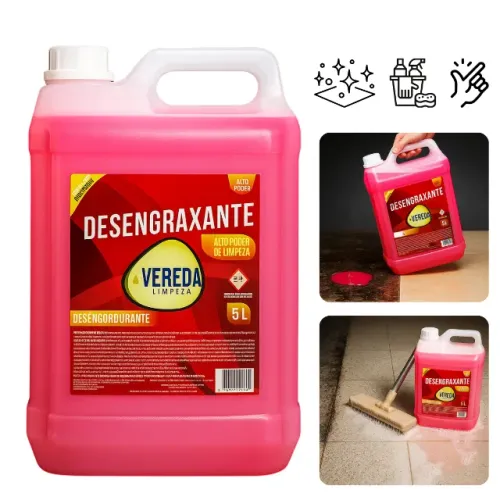 Desengraxante Concentrado 5 Litros Limpeza Pesada Multiuso Removedor De Gordura E Graxa