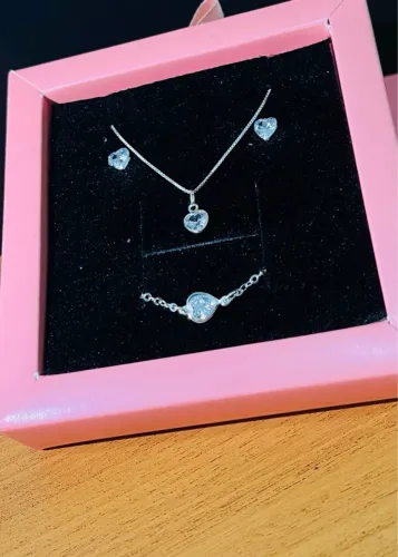 Conjunto Ponto de Luz Prata 925