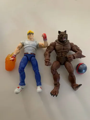 Lote Action Figures Sega - Altered Beast e Streets of Rage