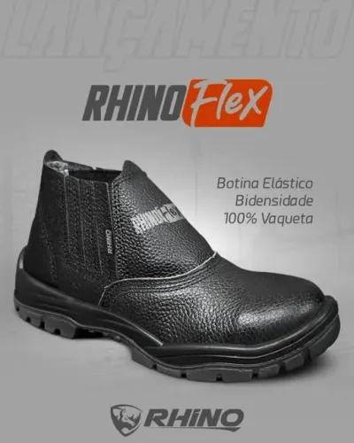Botina Elástico Comfort Preta Bidensidade