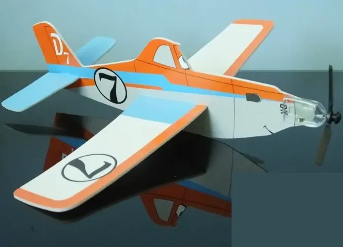 Avião Radical Isopor Montar Dusty Skipper Ripslinger Brinquedo Colecionável