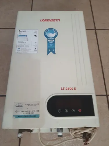 Para retirar Aquecedor de água a gás Zl 2500 lorenzenti