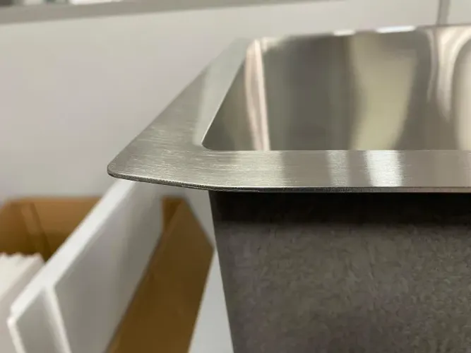 Cuba Quadrada Inox 304 Gourmet 75x45 Pia Cozinha Embutir Sobrepor (com pequenas falhas)