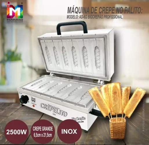 Máquina de Crepe Industrial 