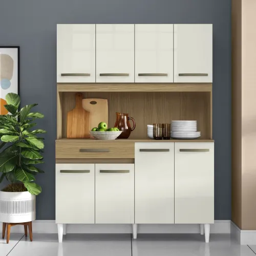 Cozinha 8 Portas Cleo 1,21 M Atacama/Off White tt43