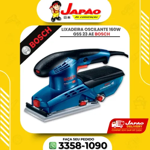 Lixadeira Oscilante Profissional 160W Gss23 AE Bosch Garantia de 2 Anos