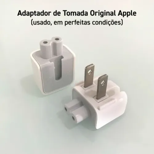 Adaptador de Energia Original Apple - Conector Tomada Plug Padrão Americano (Tipo A)
