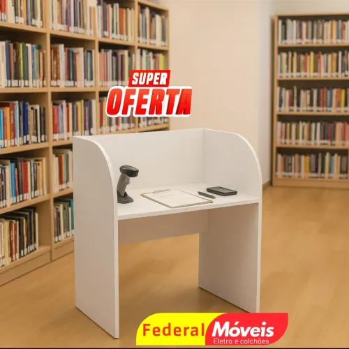 Escrivaninha de Atendimento Baía 1,16x0,83 - Conforto e qualidade!