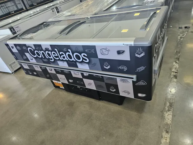 ilha de 568L para congelados - 2 anos de garantia