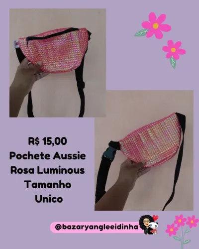  Pochete Aussie Rosa Luminosa