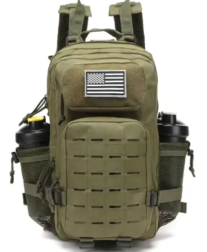 Mochila estili militar, 25L, verde