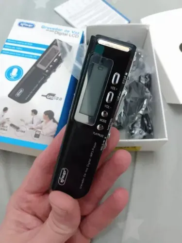 Gravador De Voz 8gb Digital Espião Gravação Profissional Mp3 - Loja Coimbra Computadores