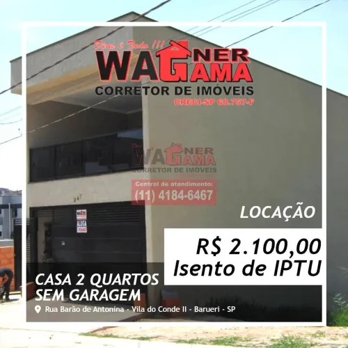 Casa na Vila do Conde II, Barueri, 2 Quartos Sem Garagem