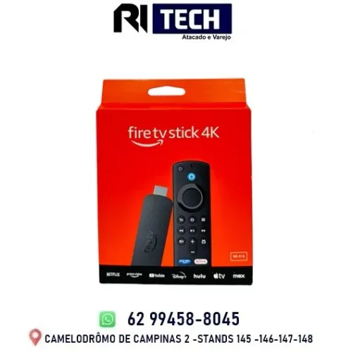 Amazon Fire TV Stick 4K Dolby Vision/Atmos e suporte a Wi-fi 6 / Alexa e Comandos Tv 