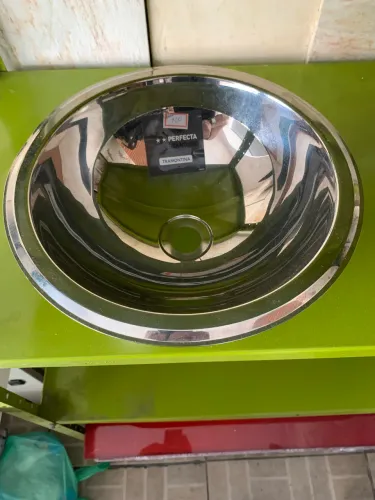 Cuba Tramontina 25 CM Inox Meia Bola Lavatório 