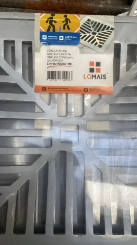 Conjunto De Grelha E Porta Grelha Pedestre 30x30 - Lgmais