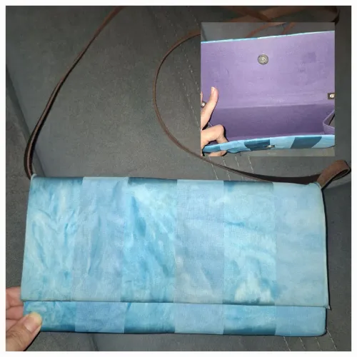 Bolsa transpassada azul