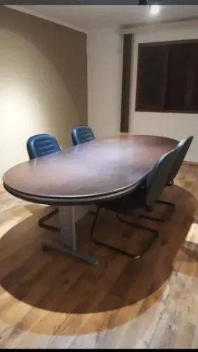 MESA DE REUNIÃO ESTILOSA, MADEIRA PURA 2,50 x 1,20