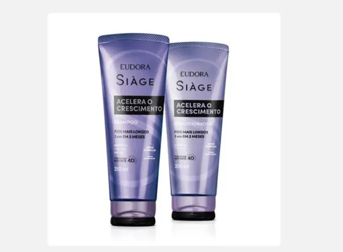 Eudora Siàge Acelera o Crescimento Shampoo e Condicionador