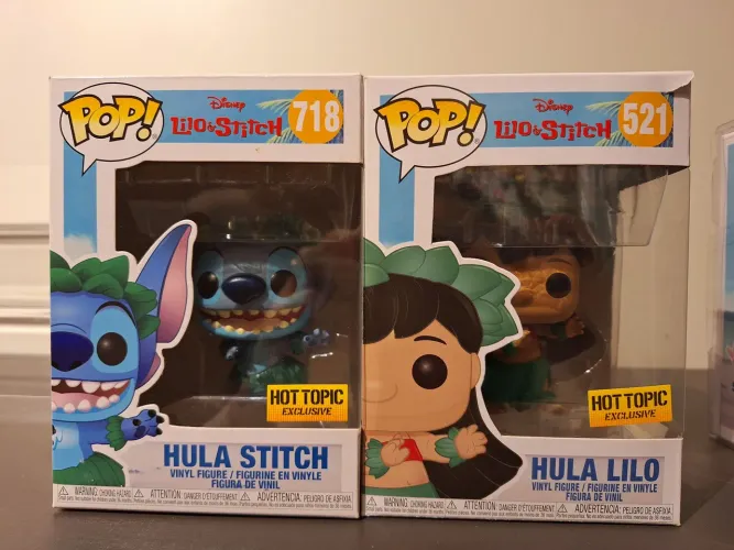 Funko pop Stitch e Lilo Hula Disney