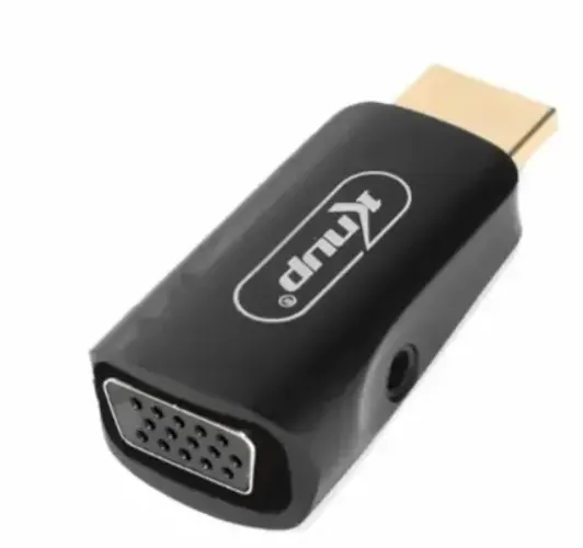 Adaptador Hdmi x Vga com Conversor de Áudio Knup KP-AD153