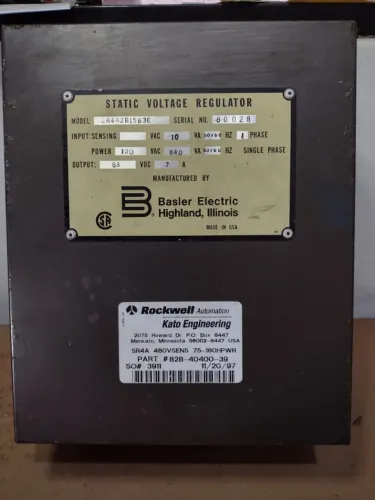 Regulador de Tensão Basler SR4A SR4A 