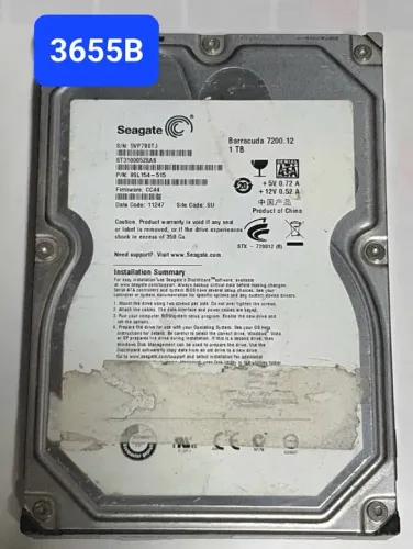 Placa Hd 1 Tb St31000528as - Fw: Cc44 - Cod. 3655b