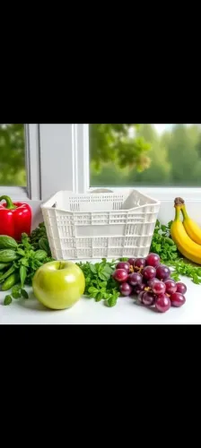 Caixa Organizadora para Frutas e Verduras Azul