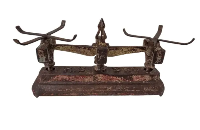 Antiga Balança Em Ferro 5 Kg Decoração Vintage Sítio Rancho