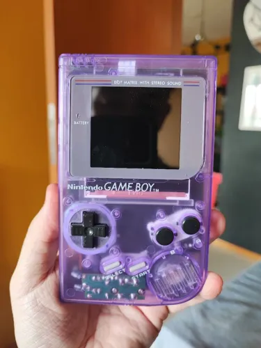 Gameboy Clássico DMG Roxo transparente + Tela IPS