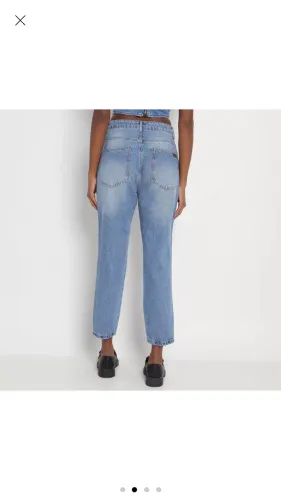 Calça jeans Mom super High Lança Perfume TAM 38