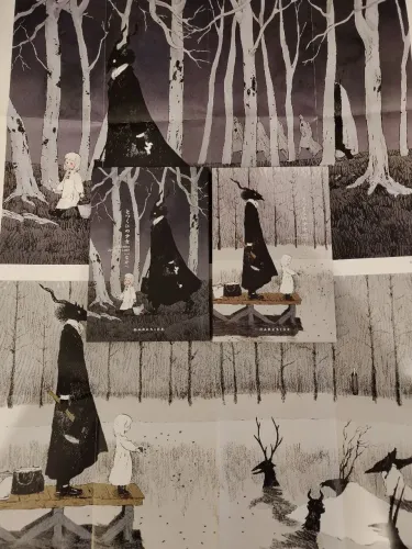 Mangás a menina do outro lado 1 e 2 darkside