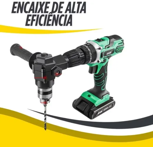 KIT ADAPTADOR FURADEIRA E PARAFUSADEIRA ALGULO RETO 90 GRAUS